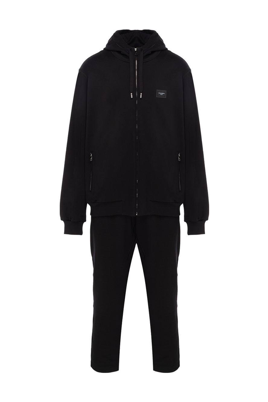 Dolce & Gabbana men's cotton sports suit, black 151134 — Men