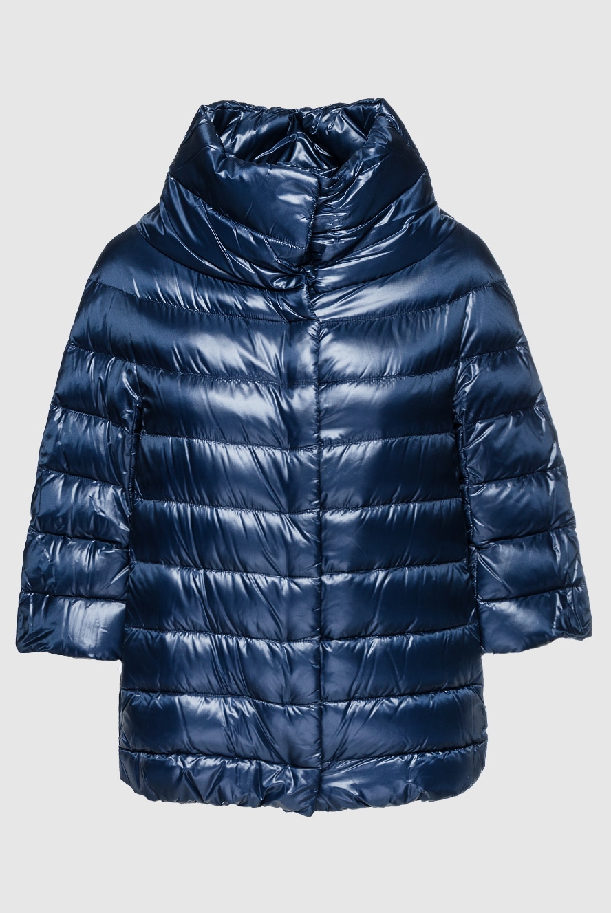 ダウンジャケット・コート HERNO Women Jackets 38087 PI00131DR 9200 BLUE Herno women's blue polyamide down jacket 157787 — Women down