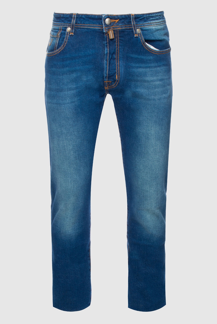 Jacob Cohen blue cotton jeans for men 158286 — Men jeans | Domino