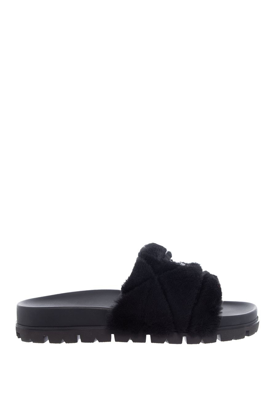 【関税＆送料込み】Prada Slippers Black Leather slippers | PRADA