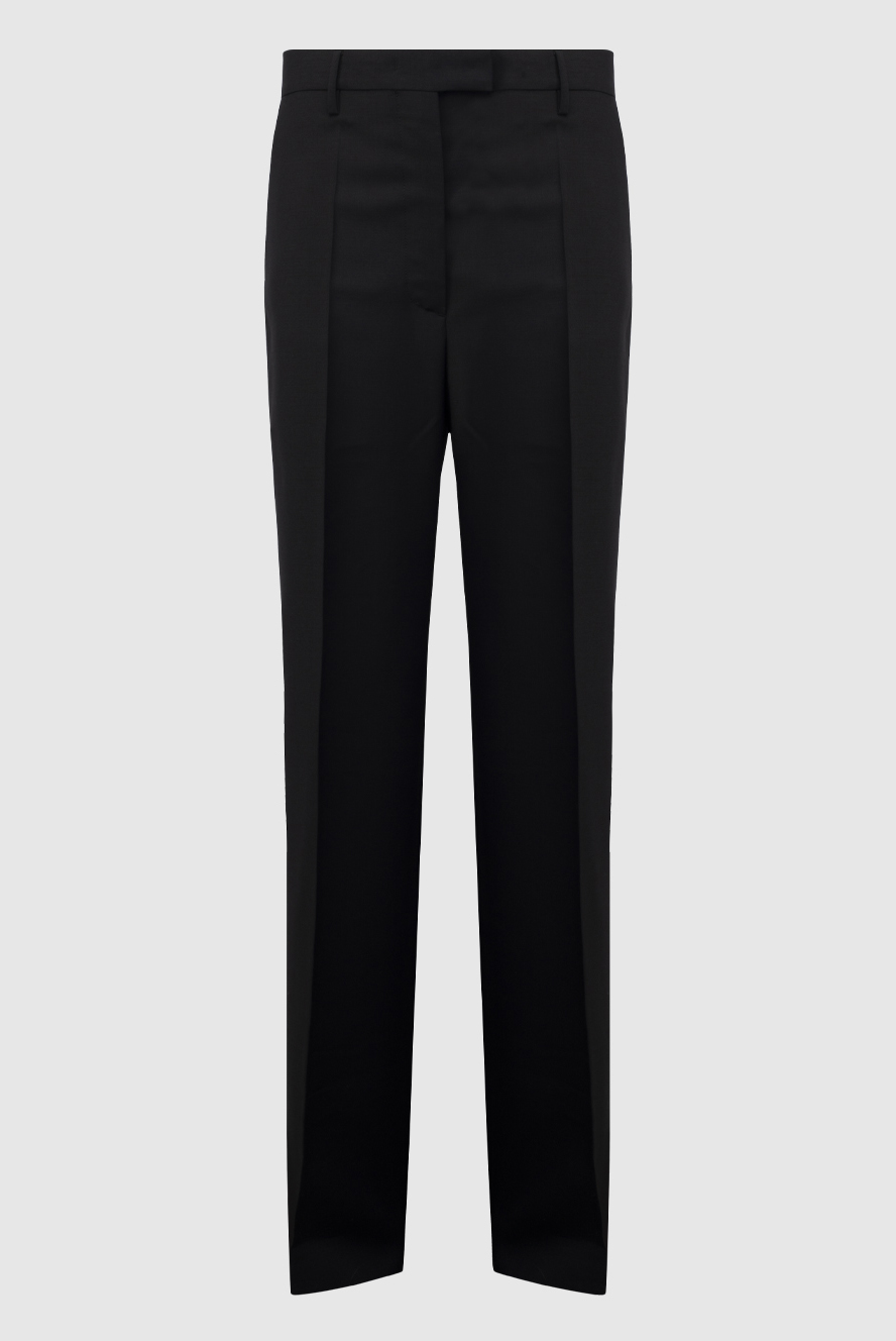 パンツ 2007s prada wool slacks black Ebony Wool Pants | PRADA
