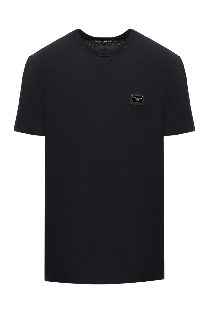 Tシャツ・カットソー Dolce & Gabbana Black Cotton T-Shirt 173566-1_4.png