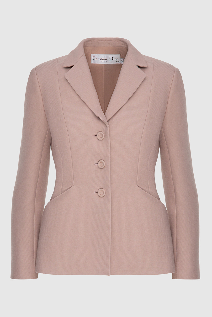 Dior elegant pink women's jacket with buttons 173835 — Women suit