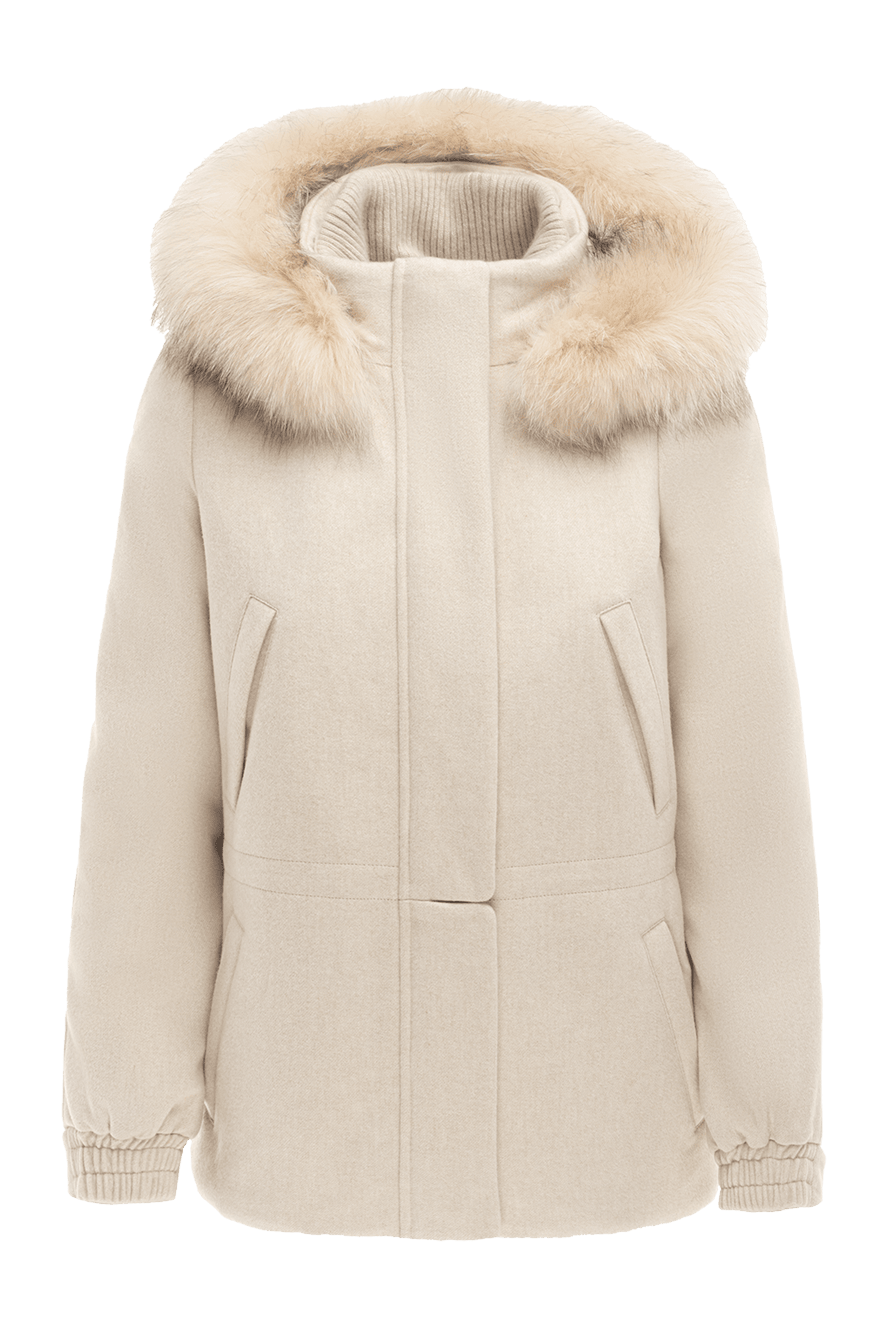 Loro Piana women's beige cashmere jacket 174836 — Women winter