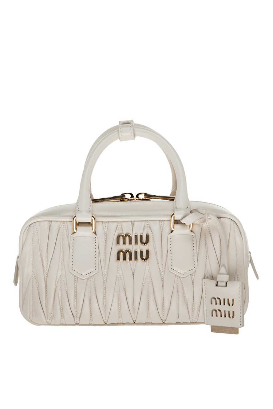 Miu Miu white leather bag for women 175170 — Women bags | Domino
