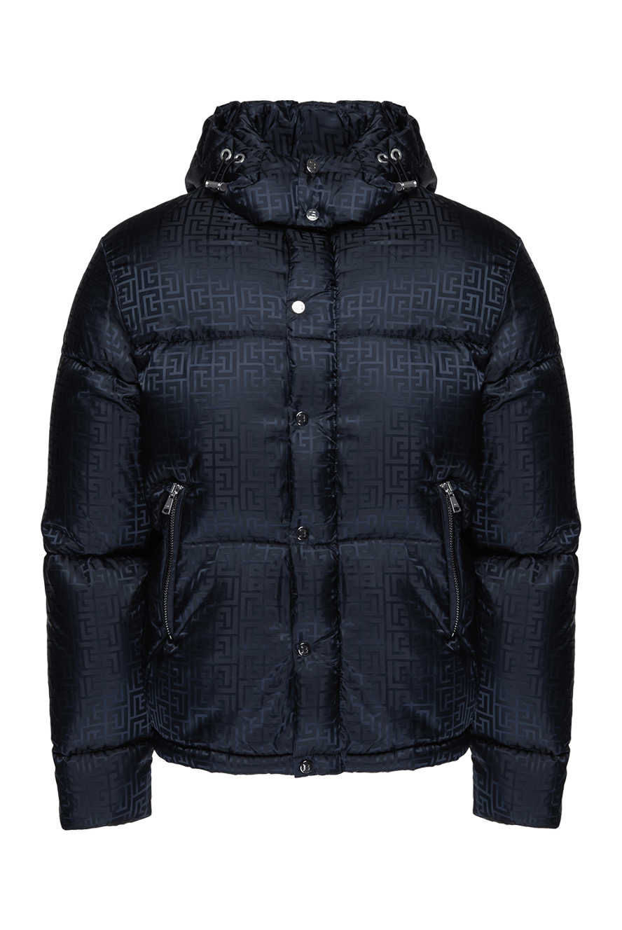 Balmain black polyester down jacket for men 175779 — Men
