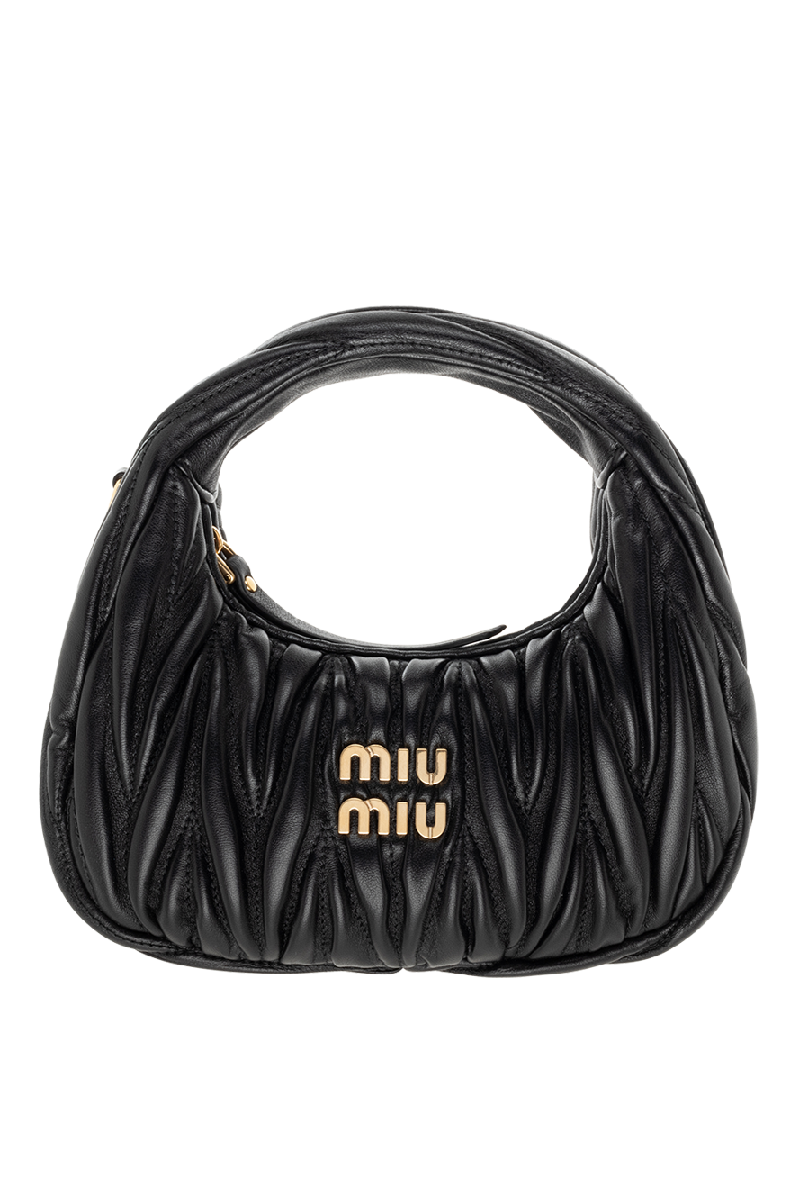 バッグ miumiu flower leather pouch miumiu flower leather pouch