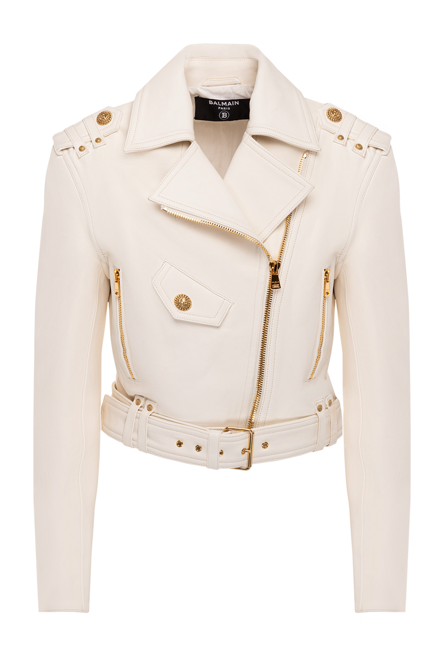 ジャケット BALMAIN Women Outer EF1SK049KH97 WHITE Balmain Fringed Jacket | White | FARFETCH