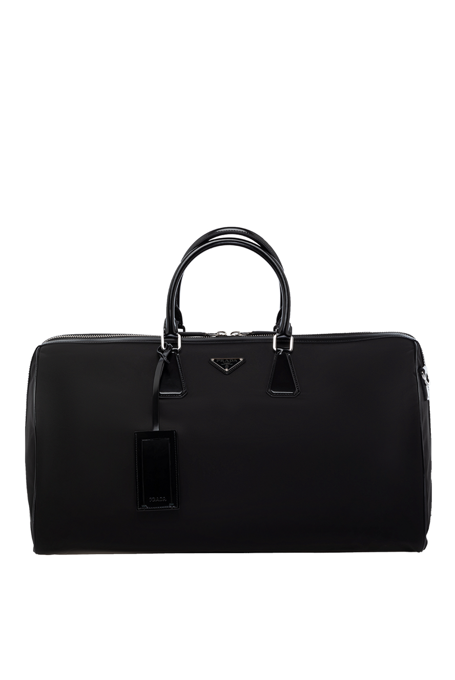 Prada black polyamide men's travel bag 178702 — Men travel bag