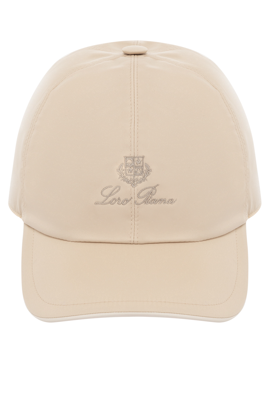 Loro Piana polyester cap for men beige 178715 — Men cap Domino