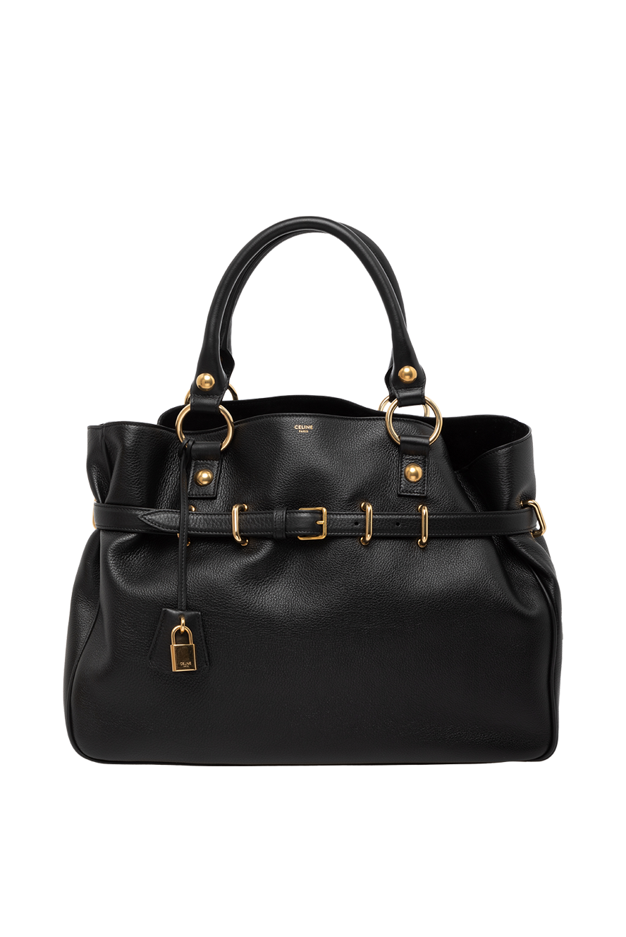 Celine women's black bag made of genuine leather 179263 — Women
