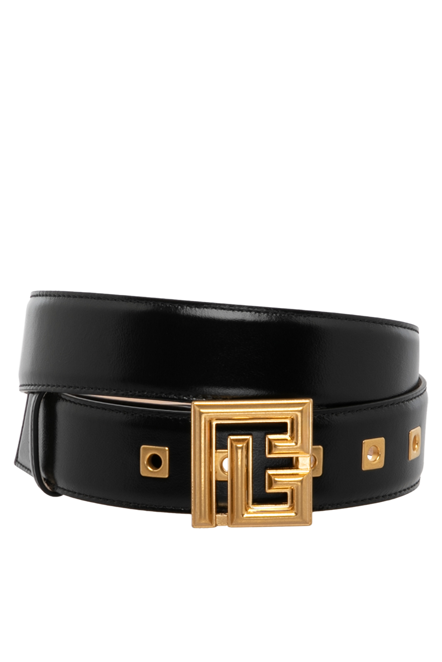 ベルト BALMAIN Woman Belt Black EN1WJ002LVTL 0PA B-Belt in leather - Women | BALMAIN