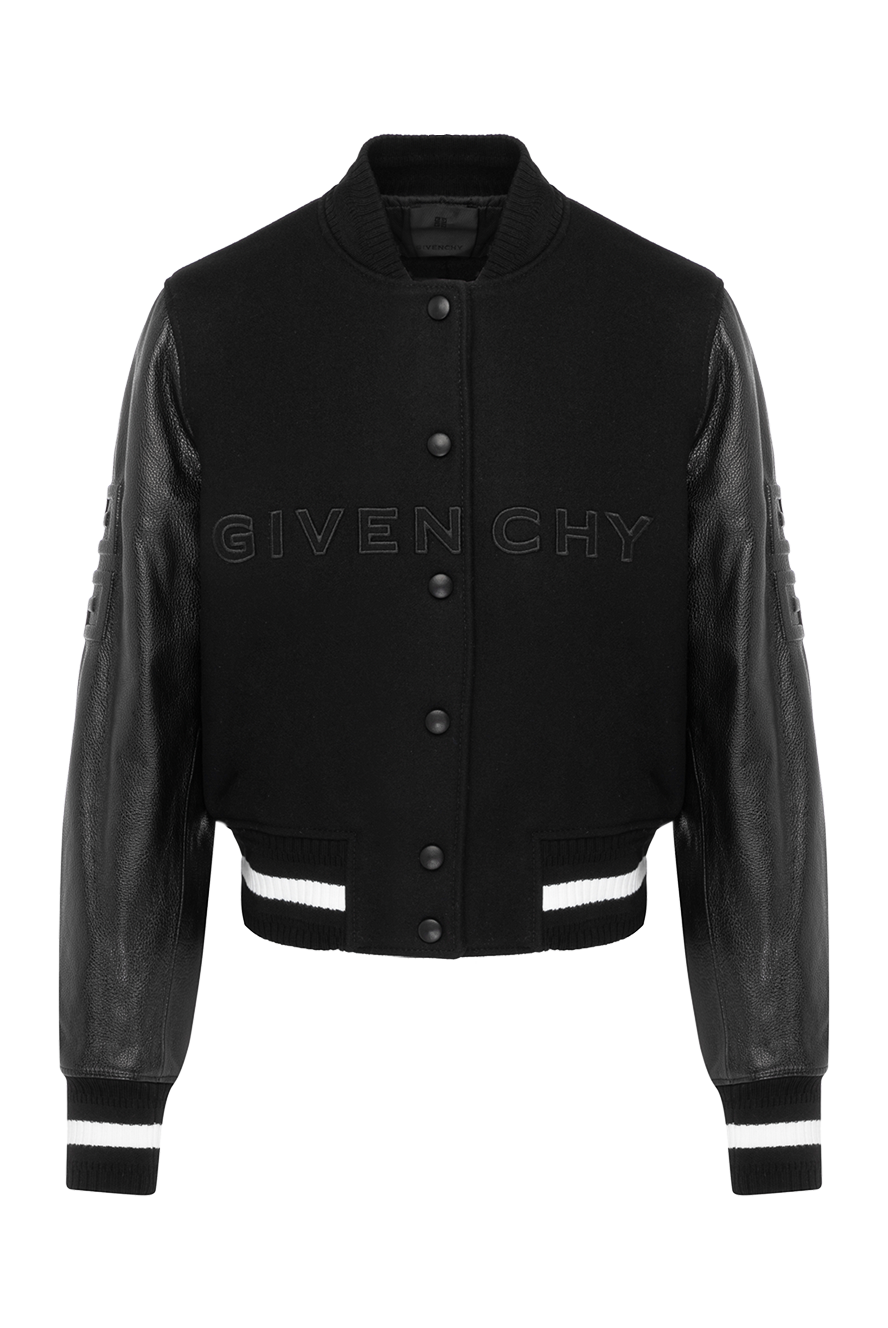 極美品⭐️GIVENCHY テディジャケット ブランドロゴ ワッペン ブラックL 極美品⭐️GIVENCHY テディジャケット ブランドロゴ ワッペン ブラック