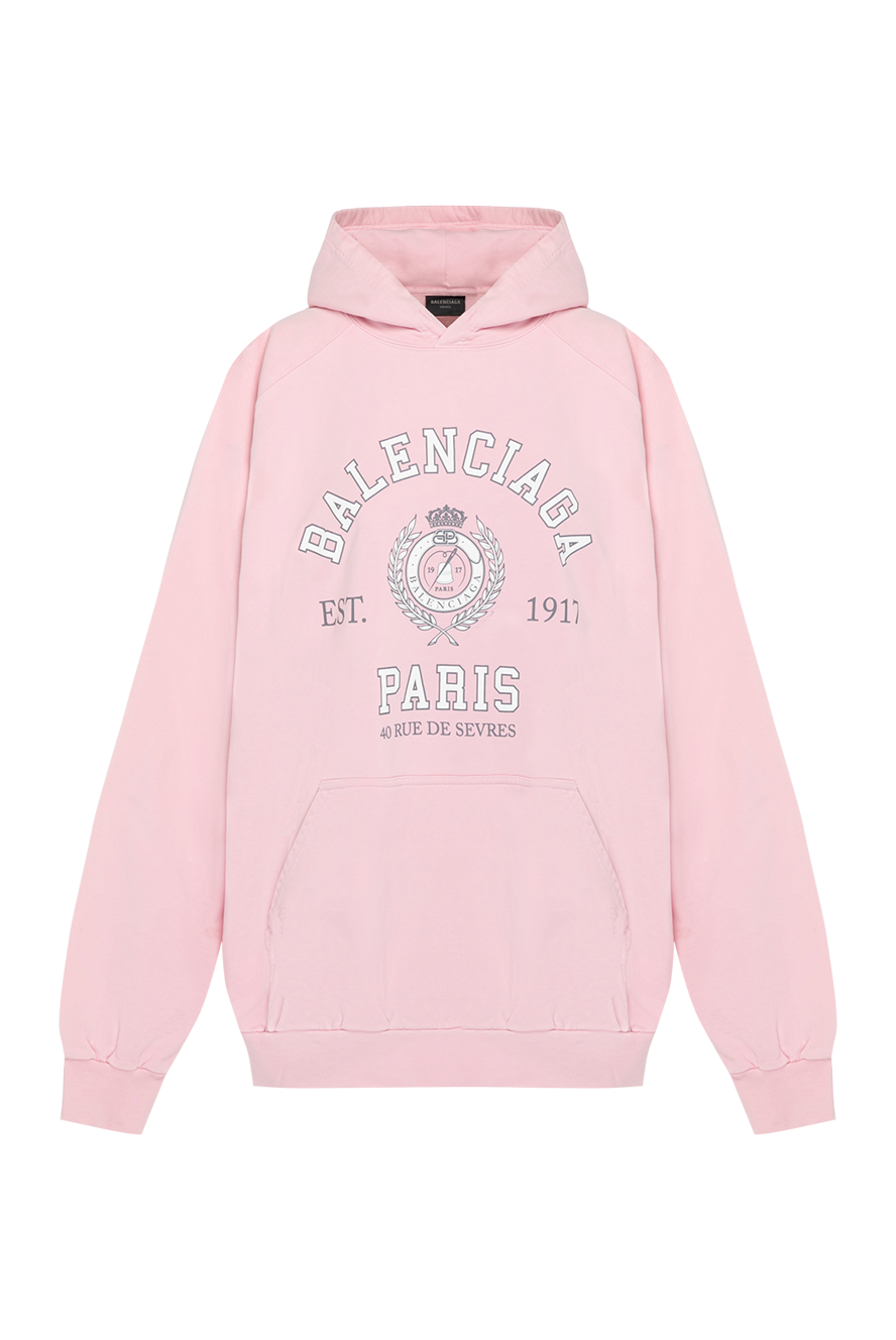 Cotton Hoodie Balenciaga Mode White Hoodie Balenciaga Oversized
