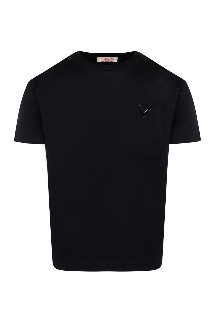 Valentino black men's t-shirt made of cotton 180665 — Men t-shirts