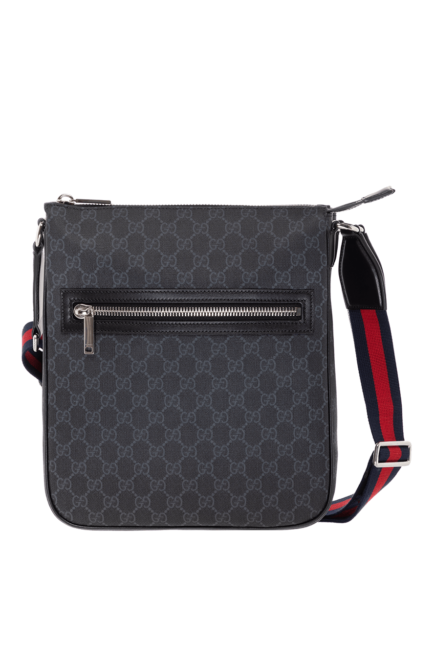 ショルダーバッグ GUCCI Men Shoulder Bags 802096FADUK BLACK Gucci men's black shoulder bag with gg pattern 180729 — Men