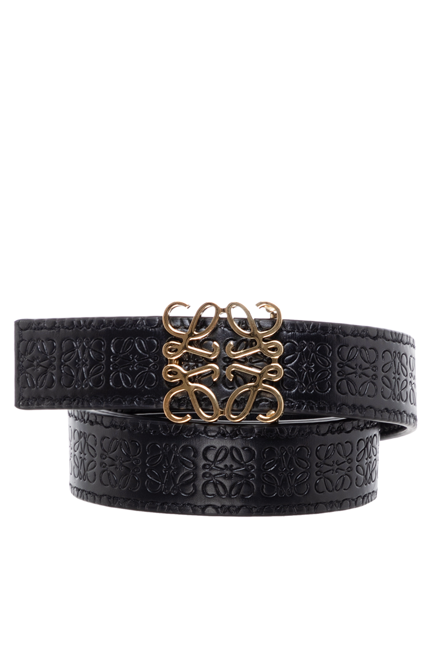 LOEWE Black calfskin belt 【公式通販】