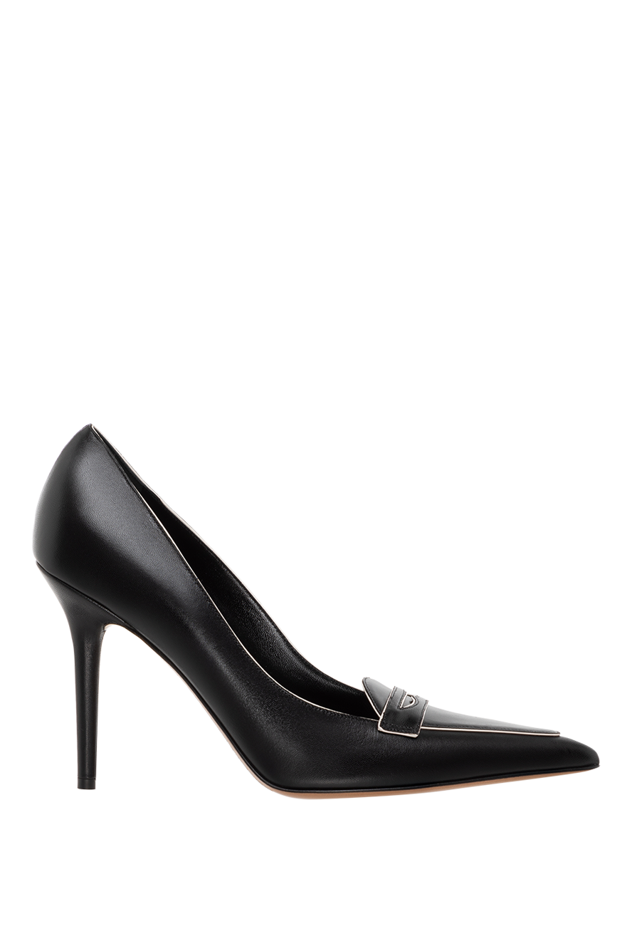 VALENTINO ブラック ハイヒール 35.5 Bowow Pumps In Kidskin 45mm for Woman in Black | Valentino SA