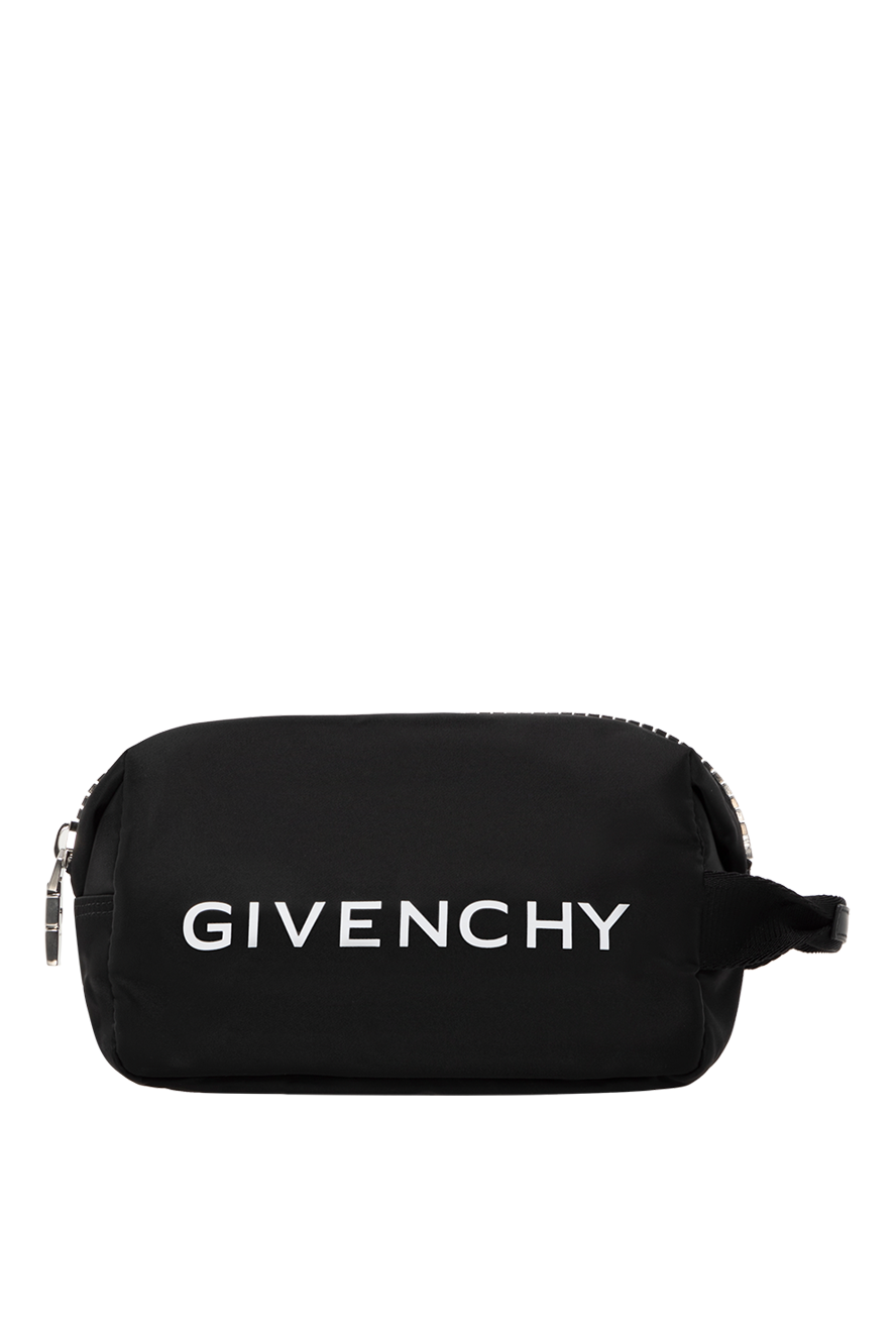 Givenchy nylon cosmetic bag g-zip black men's 185432 — Men