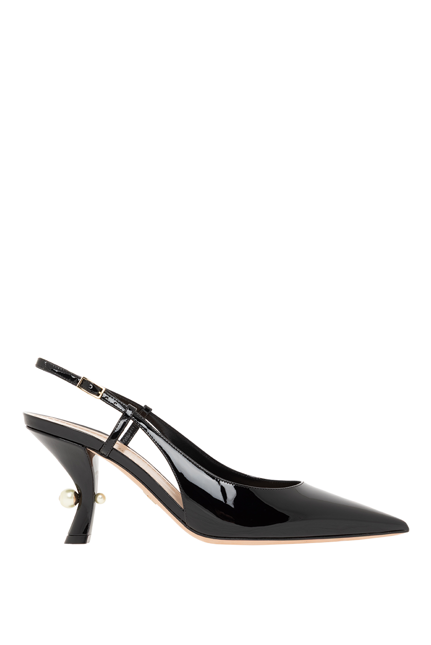 Dior women's shoes tribales slingback black patent 187317 — Women