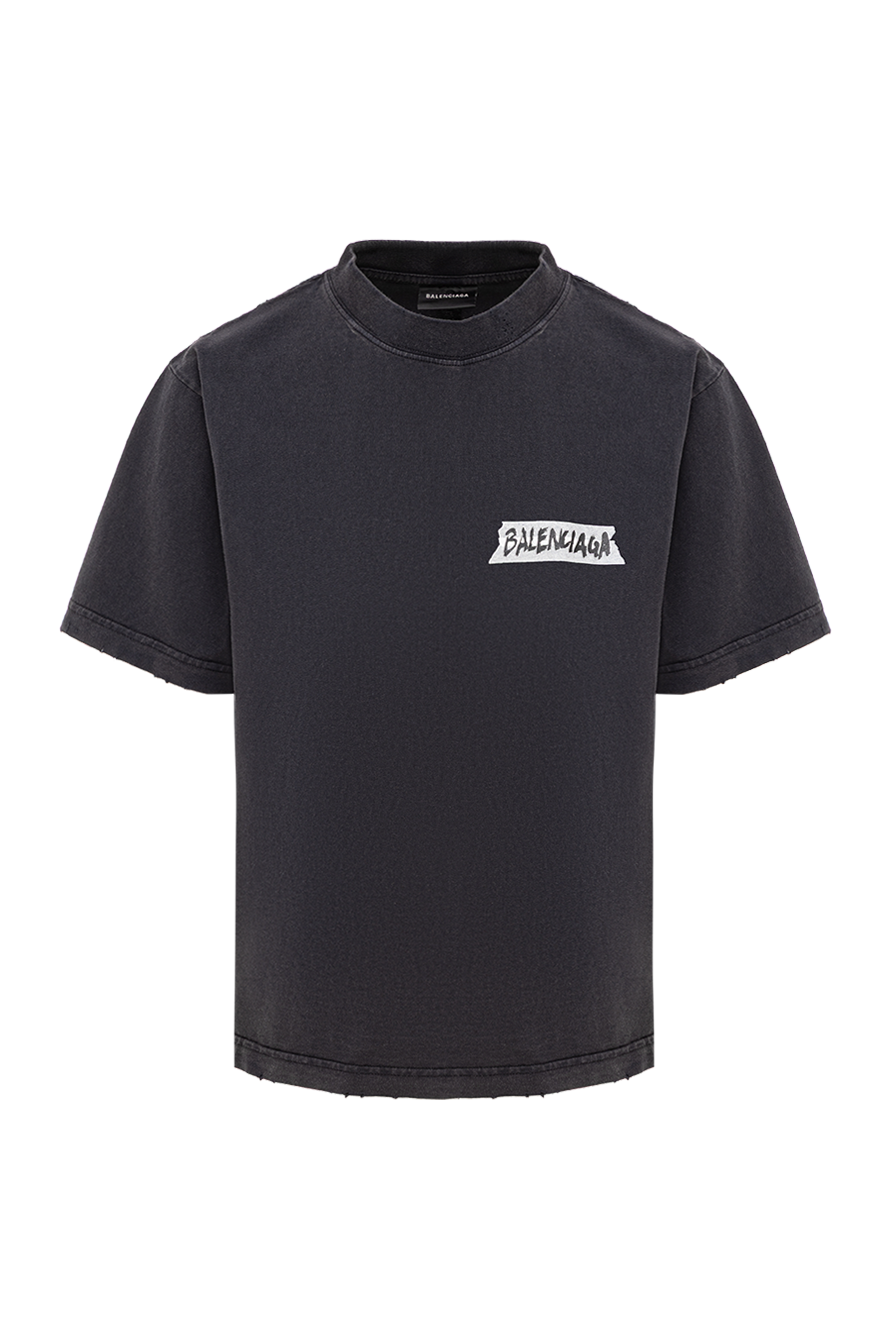 Balenciaga black women's oversized cotton t-shirt 193896 — Women t