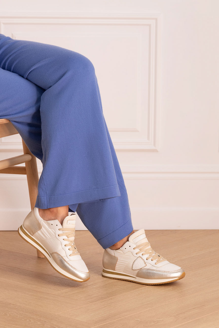 【関税&送料込】Philippe Model Sneakers Beige Philippe Model Paris: Sneakers and Apparel