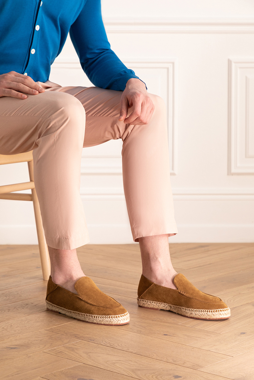Loro Piana beige suede espadrilles for men 169033 — Men