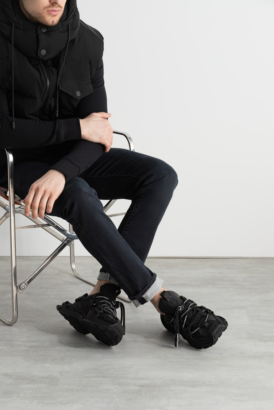 Dolce & Gabbana sneakers made of polyamide and leather black for