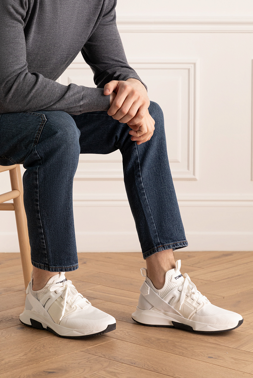 Tom Ford white sneakers for men 172629 — Men sneakers | Domino