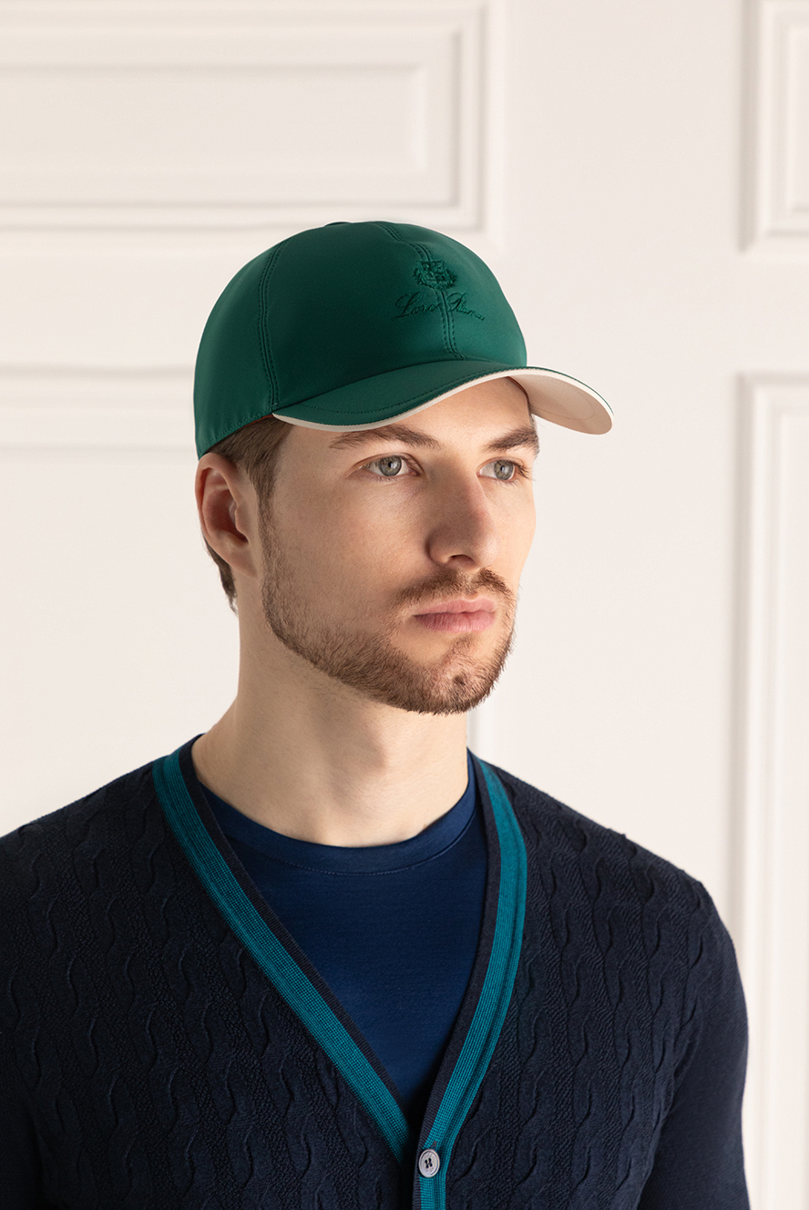 Loro Piana men's polyester cap green 176413 — Men cap