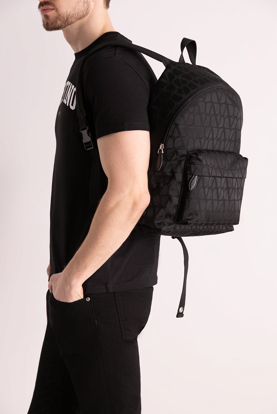 Valentino a textile backpack with adjustable straps and a