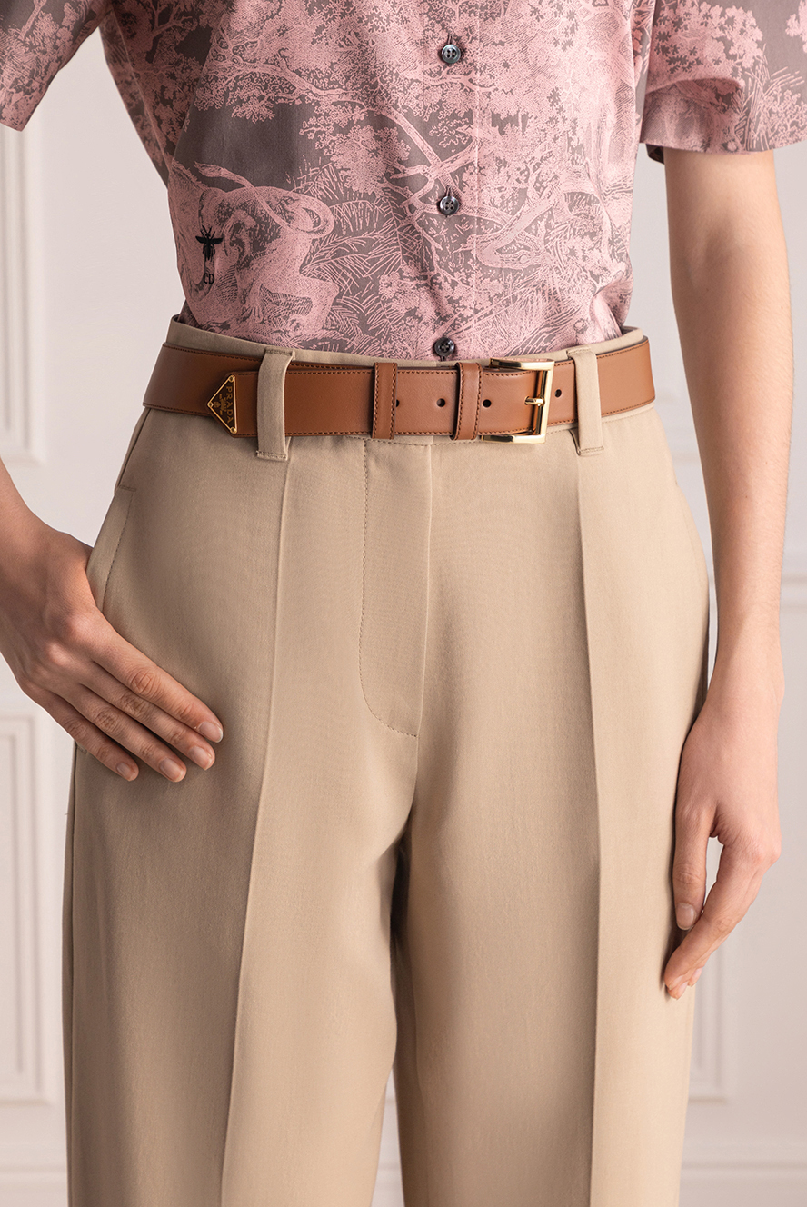 Prada brown genuine leather belt for women 178661 — Women