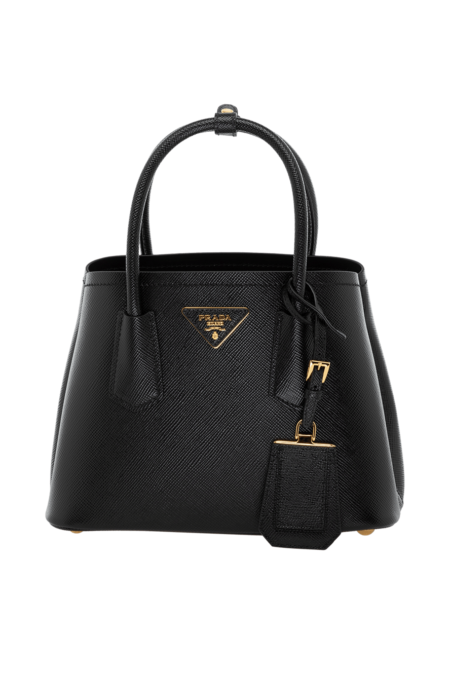 Prada women s genuine leather bag black 178687 Women bags Domino Online Store Ukraine