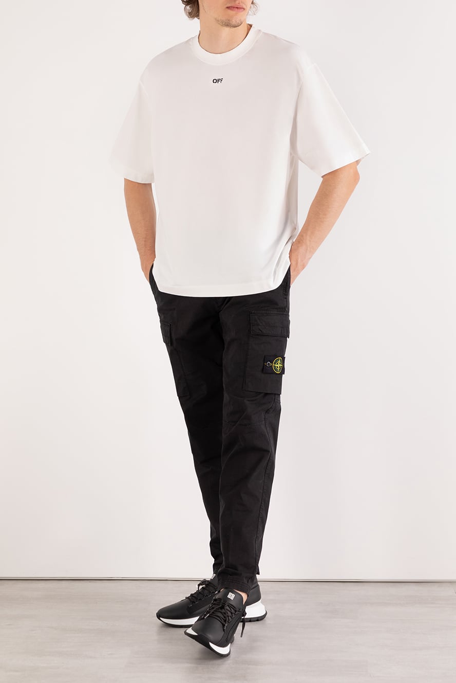 Off-White футболка оверсайз белая мужская 180549 — Мужские