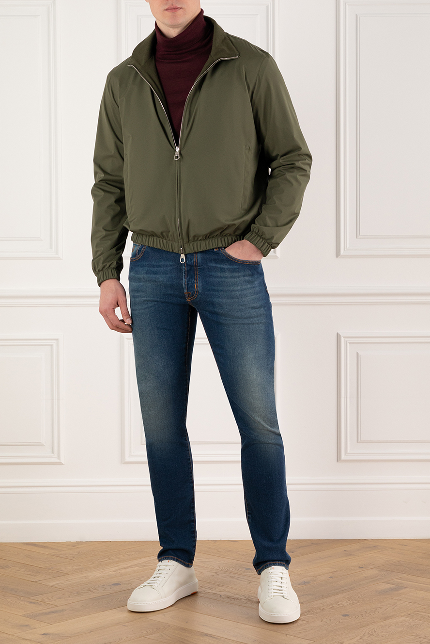 Loro Piana men's short jacket green 185270 — Men jackets | Domino