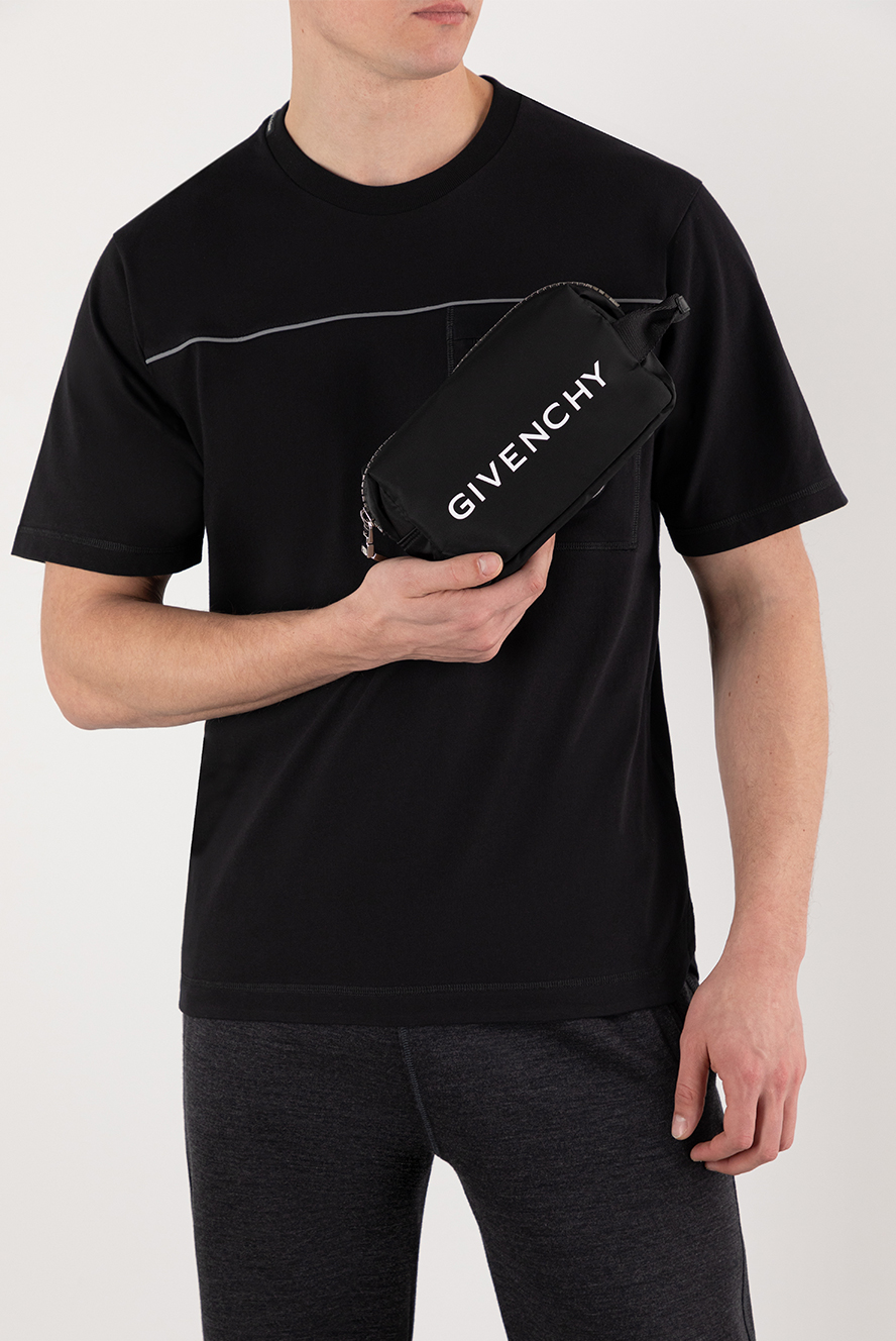 Givenchy нейлоновый косметичка g-zip черная мужская 185432