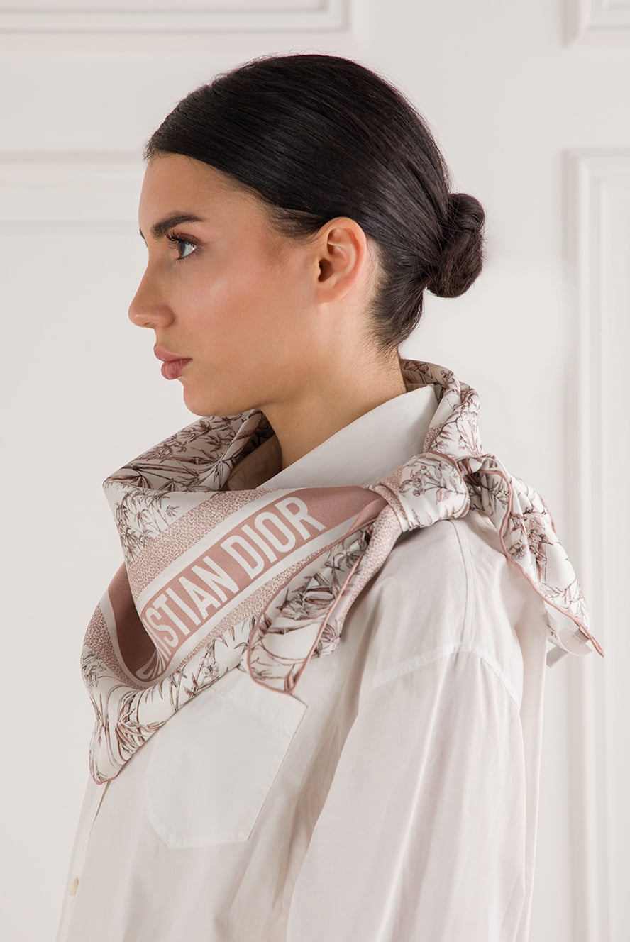 Dior toile de jouy sauvage 90 square scarf in silk twill 191992