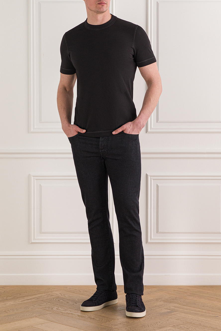 Jacob Cohen premium jeans made from high-quality black japanese
