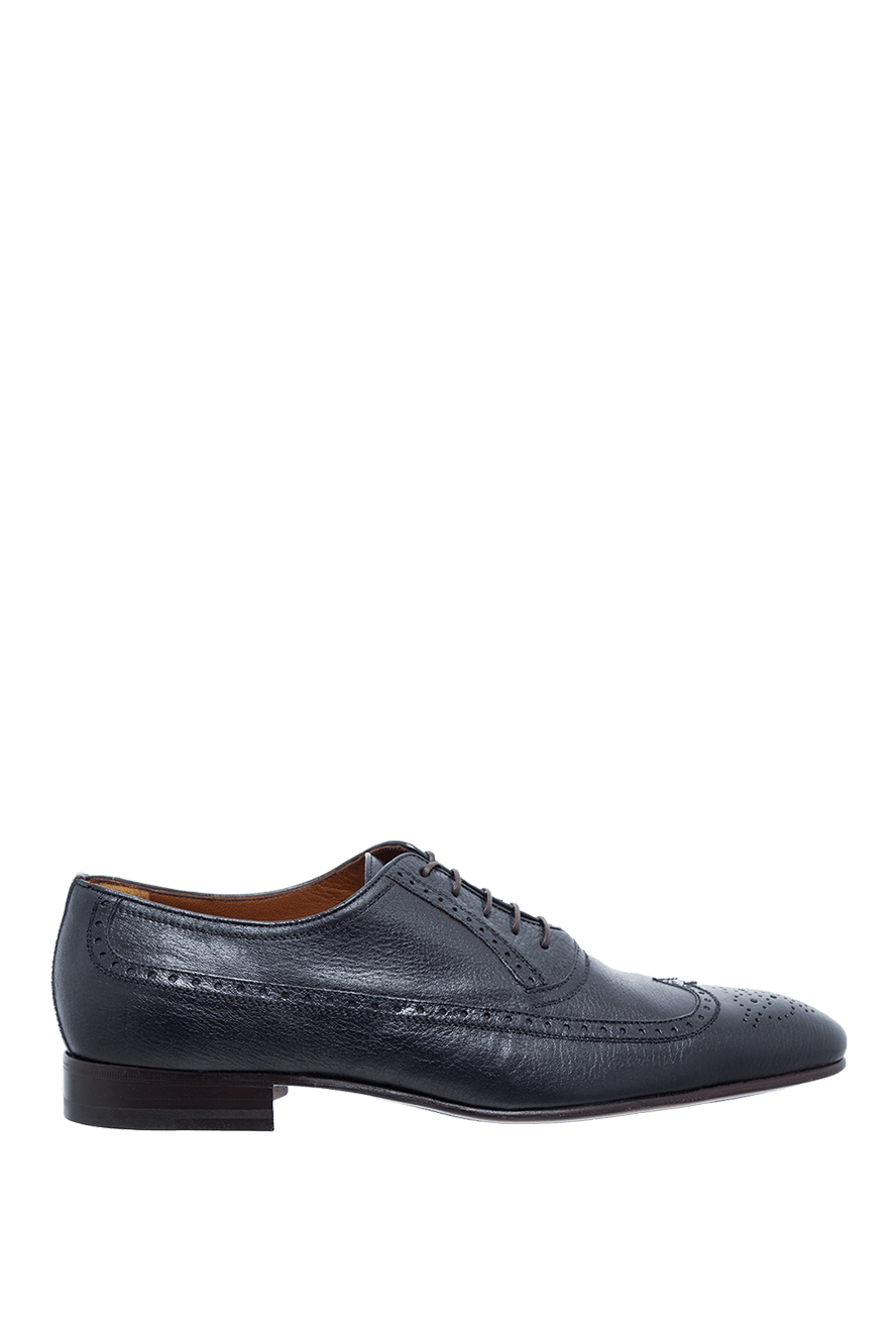 A.Testoni men's shoes made of black leather 997531 — Men heels shoes |  Domino Online Store Ukraine