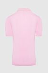 Solid pink cotton polo shirt for men Kiton - 100% cotton. Buttons. Country of manufacture: Italy. Care: specialized cleaning - photo 2