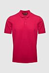 Dalmine Solid cotton polo in rich red shade - 100% cotton. Buttons. Country of manufacture: Italy. Care: specialized cleaning - photo 1