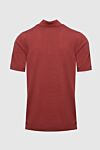 Cotton polo in rich terracotta with button placket Dalmine - 100% cotton. Buttons. Country of manufacture: Italy. Care: specialized cleaning - photo 6
