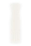 Sleeveless cotton midi dress with openwork knit and side slit Loro Piana - sleeveless. 50% cotton, 50% silk. Country of manufacture: Italy. Care: specialized cleaning - photo 6