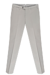Tombolini Pants made of cotton and elastane gray (markdown) - 97% cotton, 3% elastane. Closure type: Buttons, zipper. Side pockets. Country of manufacture: Italy. Care: specialized cleaning - photo 1