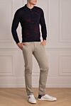 Pants made of cotton and elastane gray (markdown) Tombolini - 97% cotton, 3% elastane. Closure type: Buttons, zipper. Side pockets. Country of manufacture: Italy. Care: specialized cleaning - photo 2