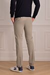 Pants made of cotton and elastane gray (markdown) Tombolini - 97% cotton, 3% elastane. Closure type: Buttons, zipper. Side pockets. Country of manufacture: Italy. Care: specialized cleaning - photo 4