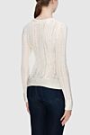 Women's beige jumper in textured knit Zimmermann - Decoration: textured knit. 85% viscose, 15% cotton. Country of manufacture: Italy. Care: specialized cleaning - photo 4