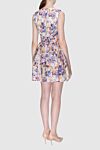 Blue women's mini dress with a V-neckline Zimmermann - floral pattern, sleeveless. linen, silk. hidden zipper. Country of manufacture: Italy. Care: specialized cleaning - photo 4