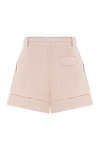 Pink linen shorts for women Zimmermann - tucks, cuffs. belt. 100% linen. Closure: button, zipper. two side pockets, one back pocket. Country of manufacture: Italy. Care: specialized cleaning - photo 6