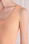 Zimmermann Women's top beige - 74% viscose, 24% polyamide, 2% elastane. Country of manufacture: Italy. Care: specialized cleaning - photo 5